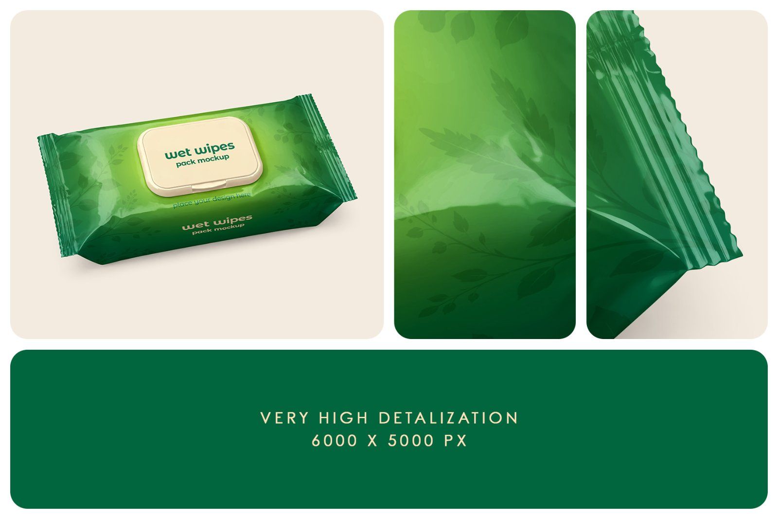 Wet Wipes Pack Mockup Set — image 3