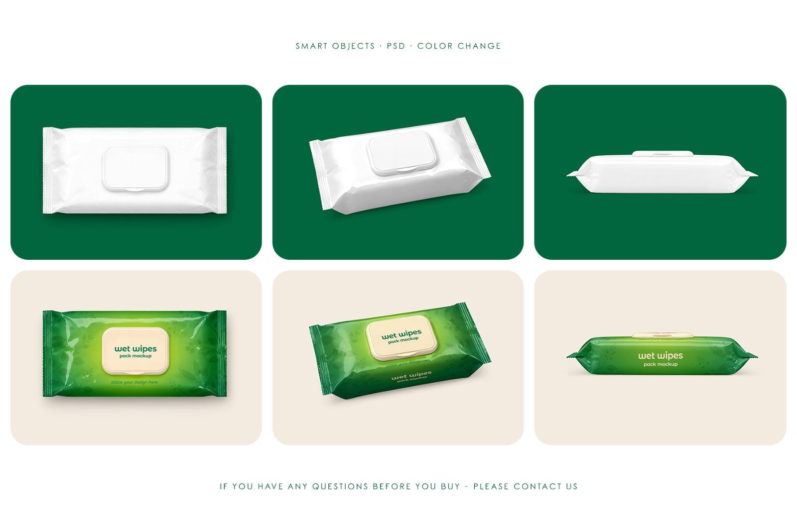 Wet Wipes Pack Mockup Set — image 4