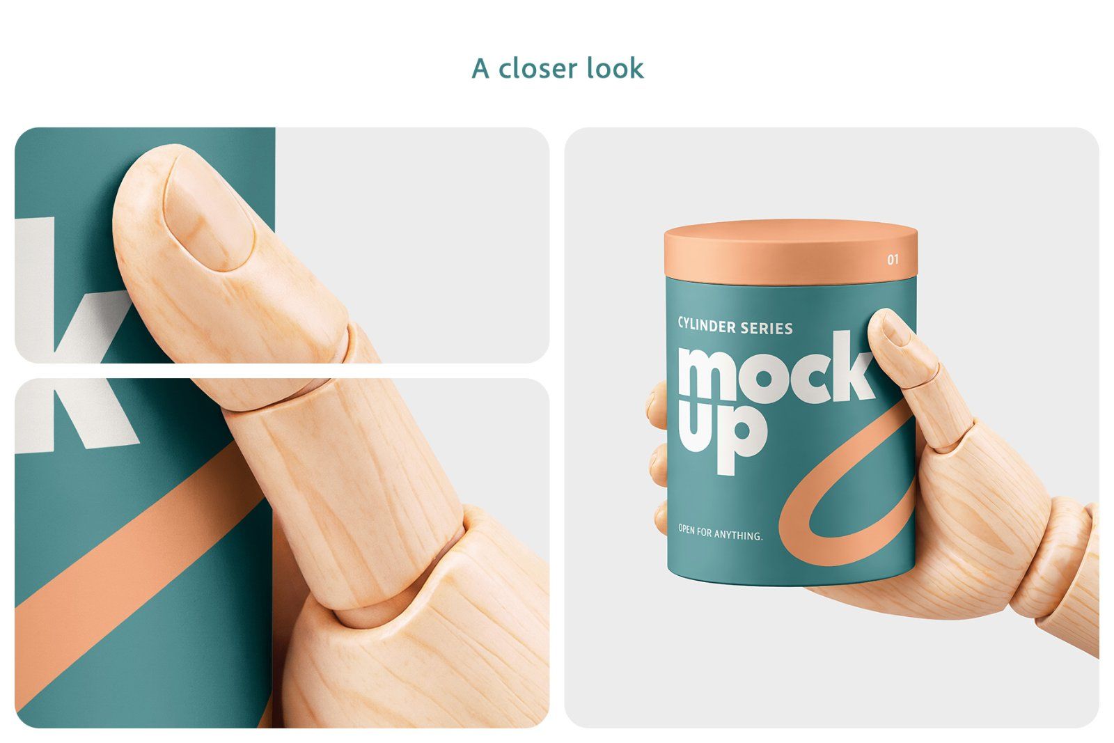 Cylinder Box Branding Mockup Set — image 4