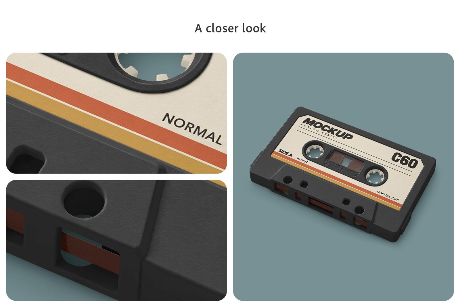 Vintage Cassette Tape Mockup Set — image 4