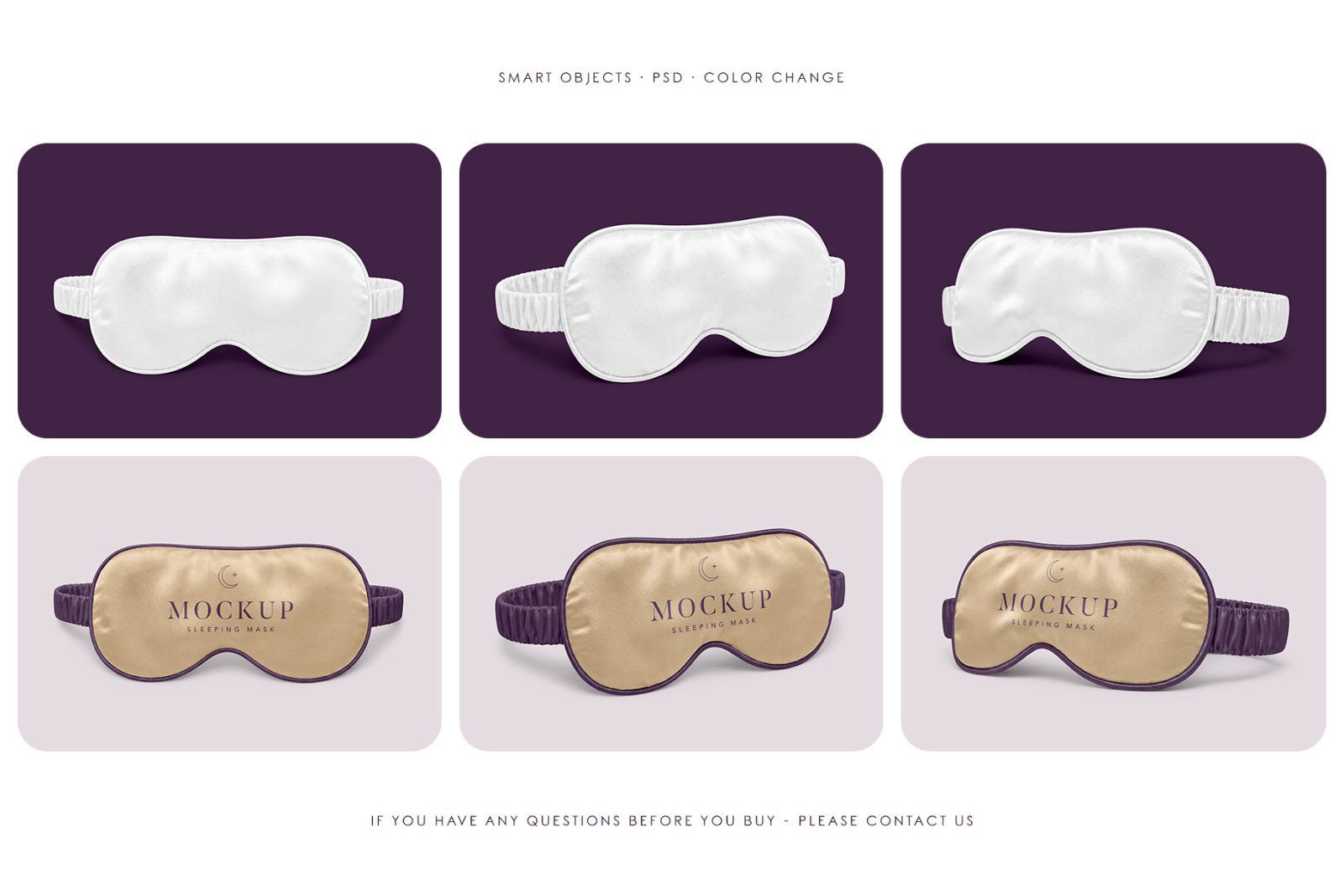 Sleeping Mask Mockup Set