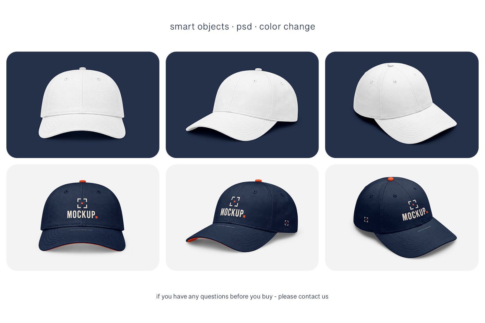Baseball Cap Mockup Set