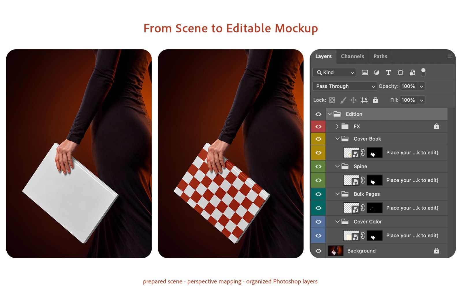 Woman Holding A4 Hardcover Book Mockup Set — image 5