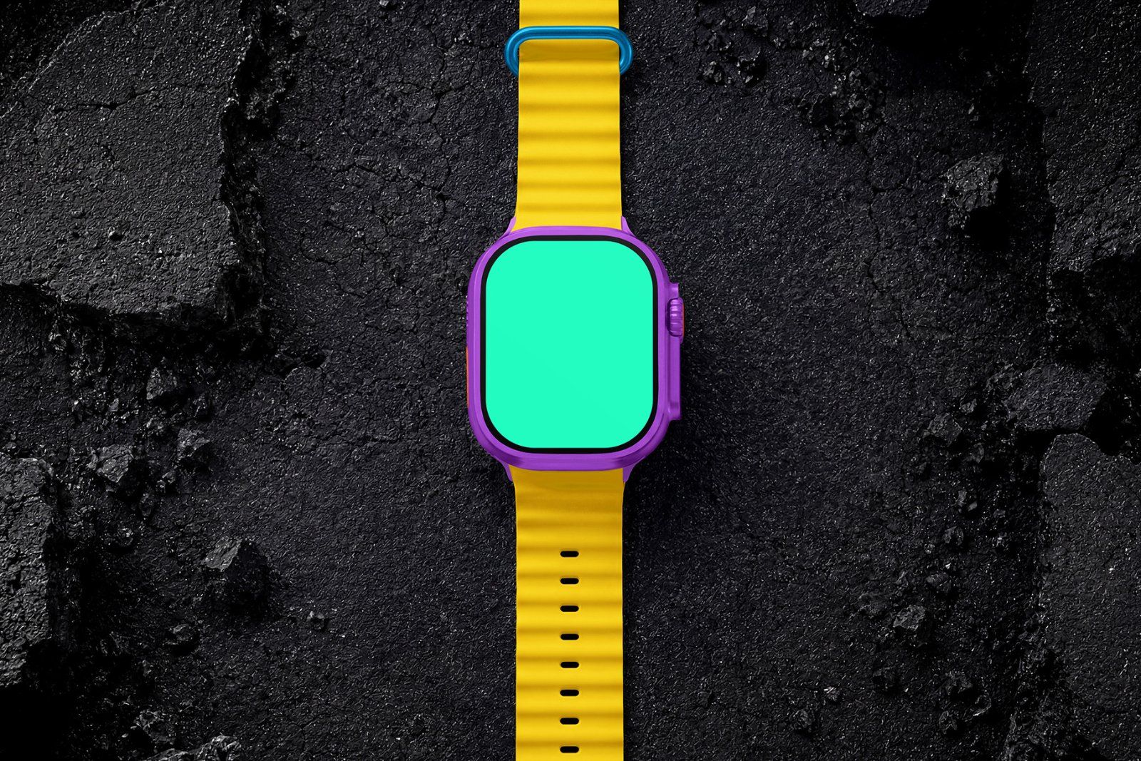 Apple Watch Ultra 2 Style Rugged Smartwatch Mockup Set