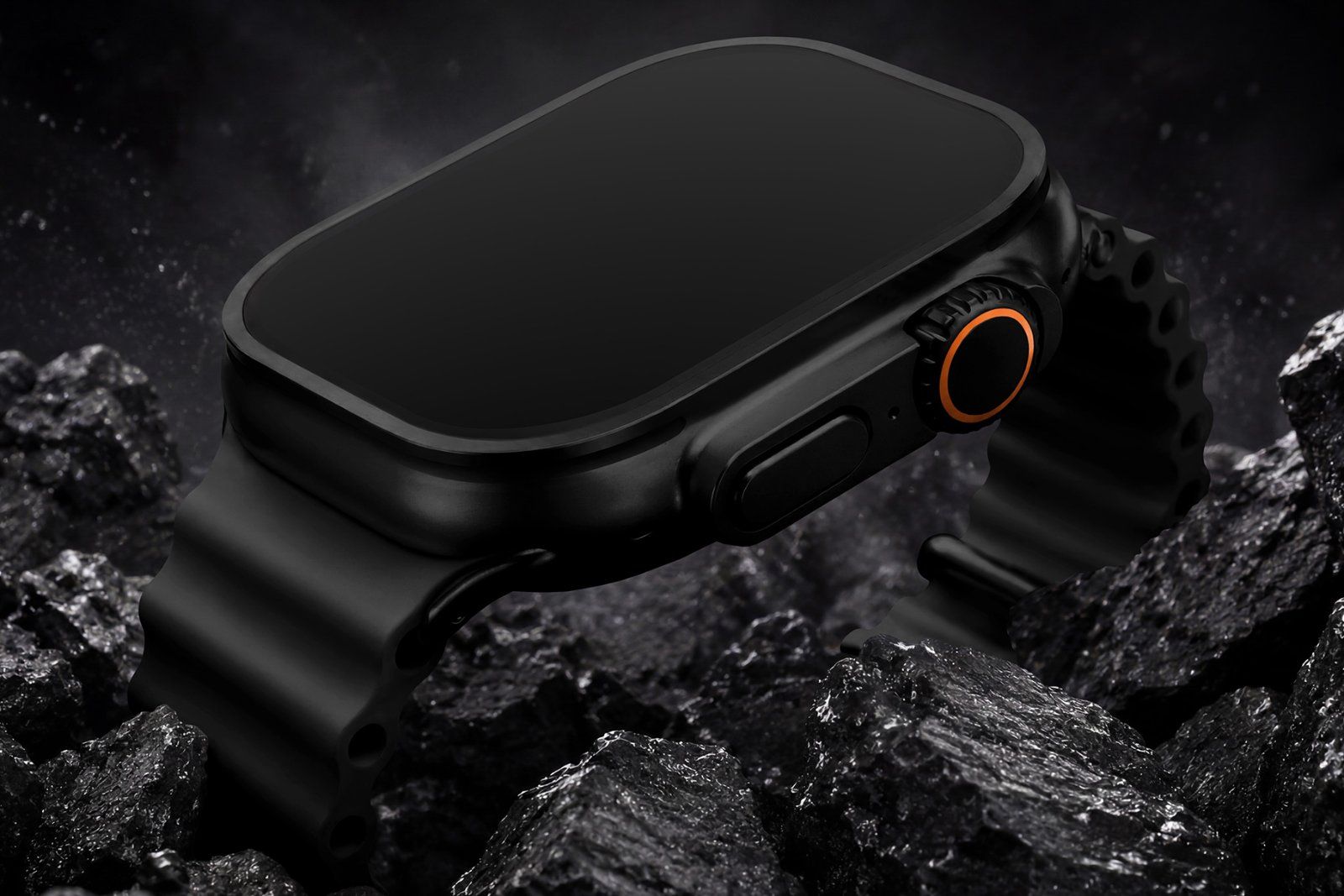 Apple Watch Ultra 2 Style Rugged Smartwatch Mockup Set