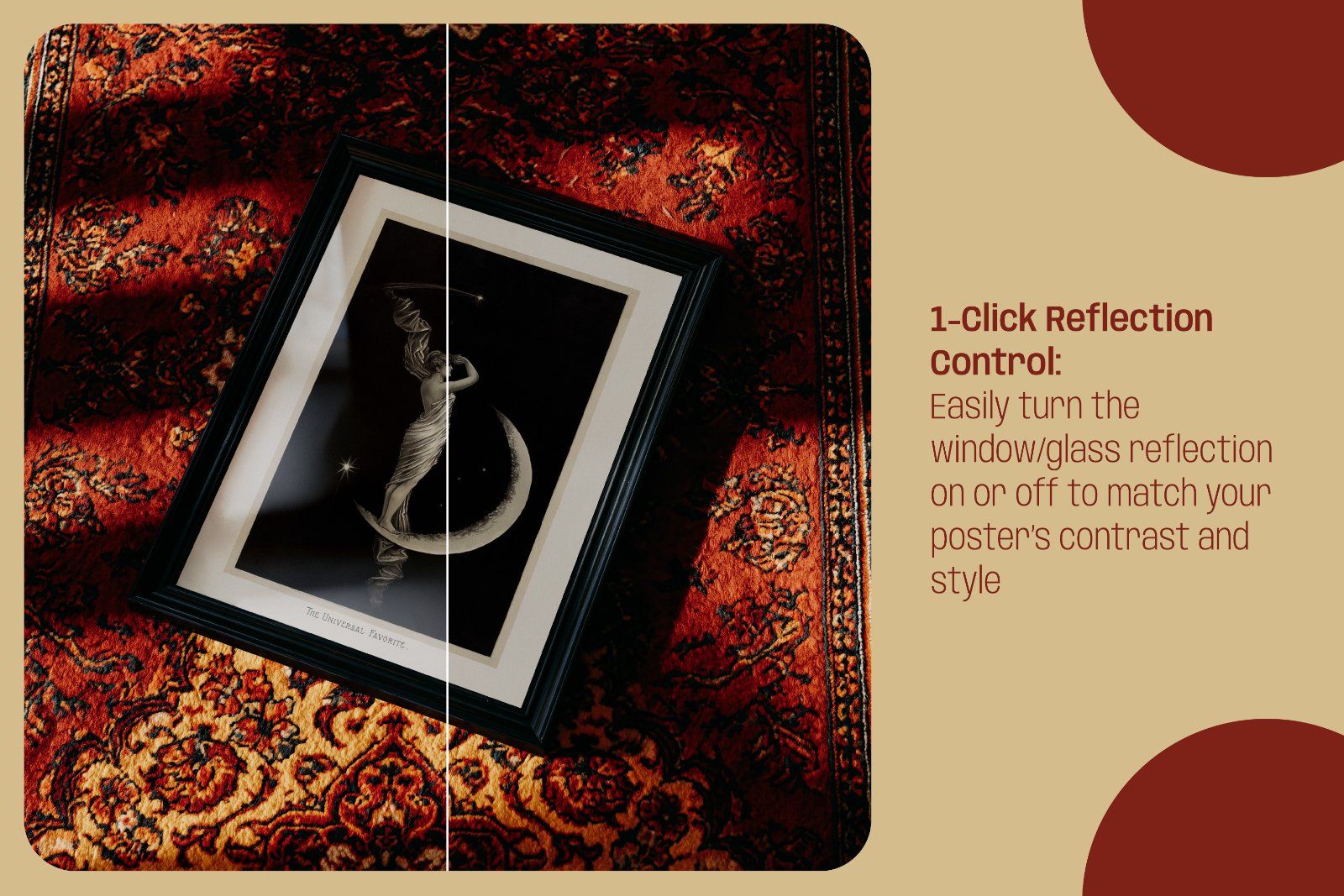 Vintage Rug Frame Mockup | PSD Poster Mockup — image 3