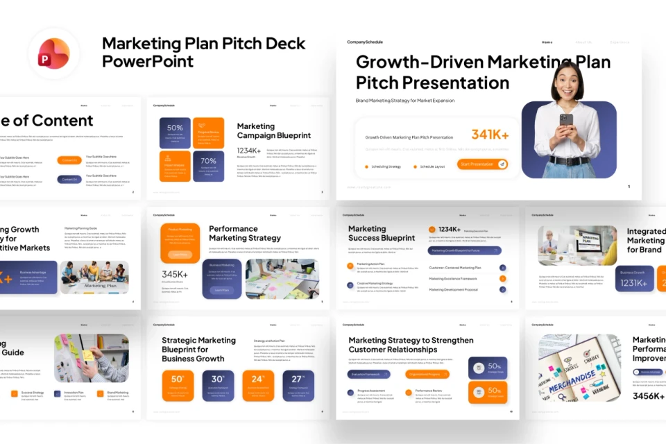 Marketing Plan Pitch Deck Presentation