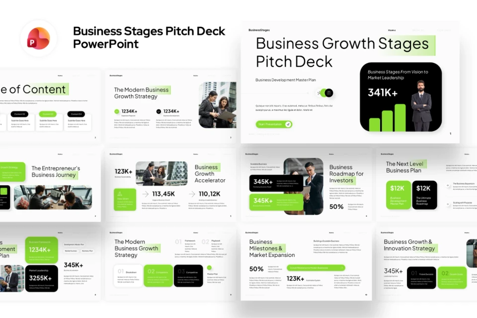 Business Stages Pitch Deck