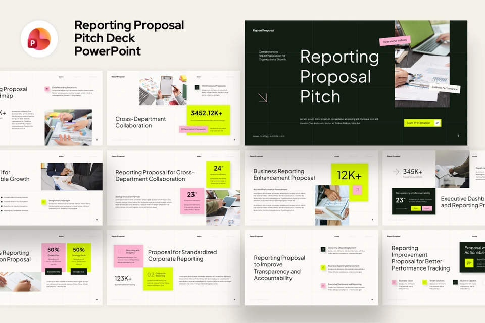 Reporting Proposal Pitch Deck Presentation