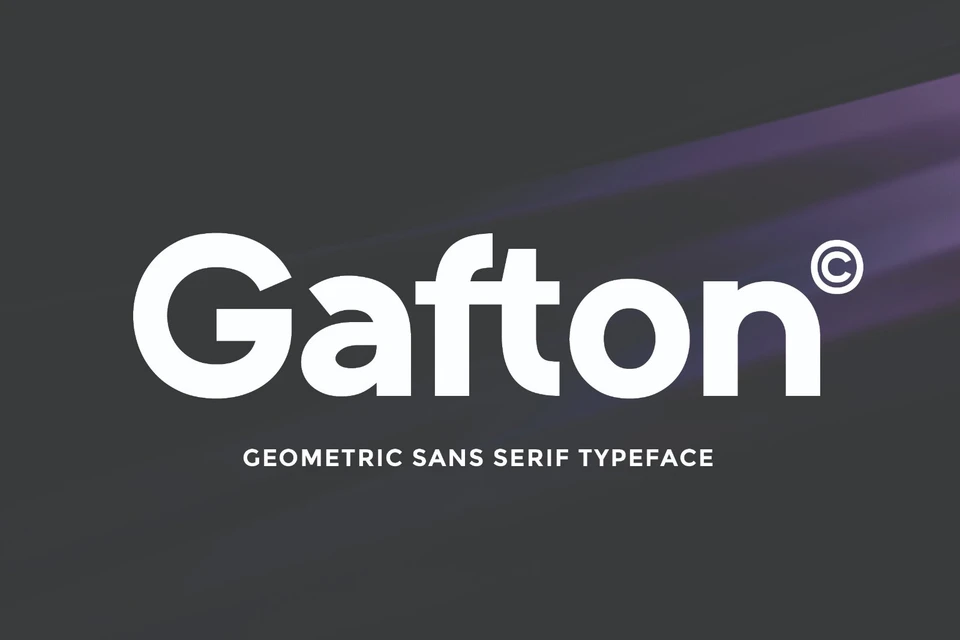 Gafton - Bold Sans Serif Font