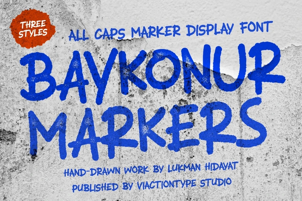 VT Baykonur – Markers Font