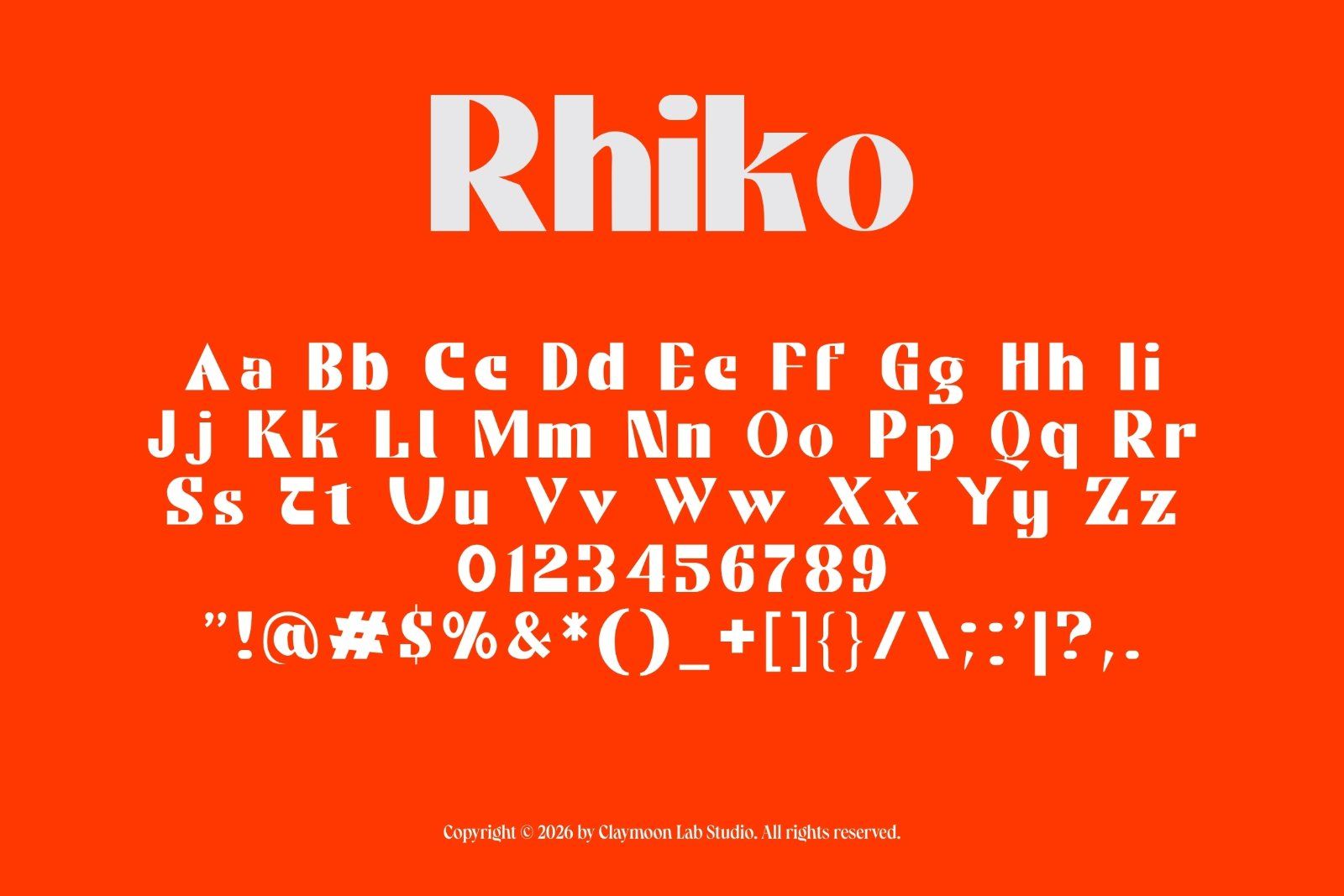 Rhiko - Ultra Bold Modern Serif Font — image 2