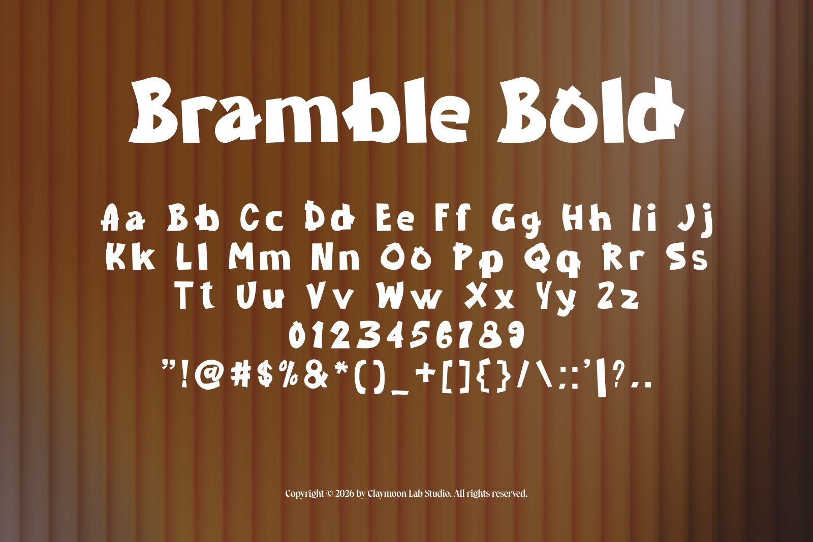 Bramble Bold — Playful Chunky Display Font — image 2