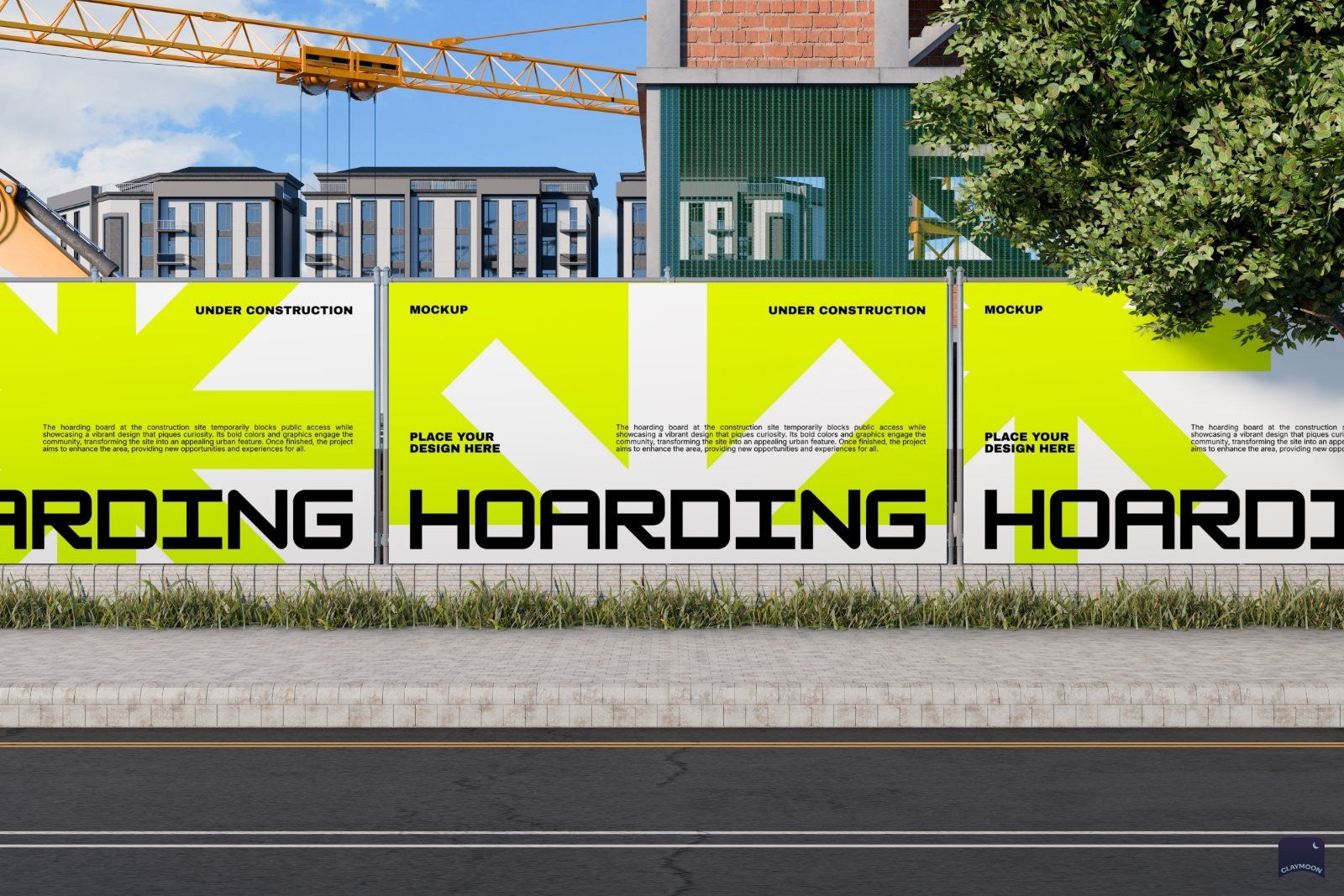 Construction Hoarding Banner Mockup — image 2
