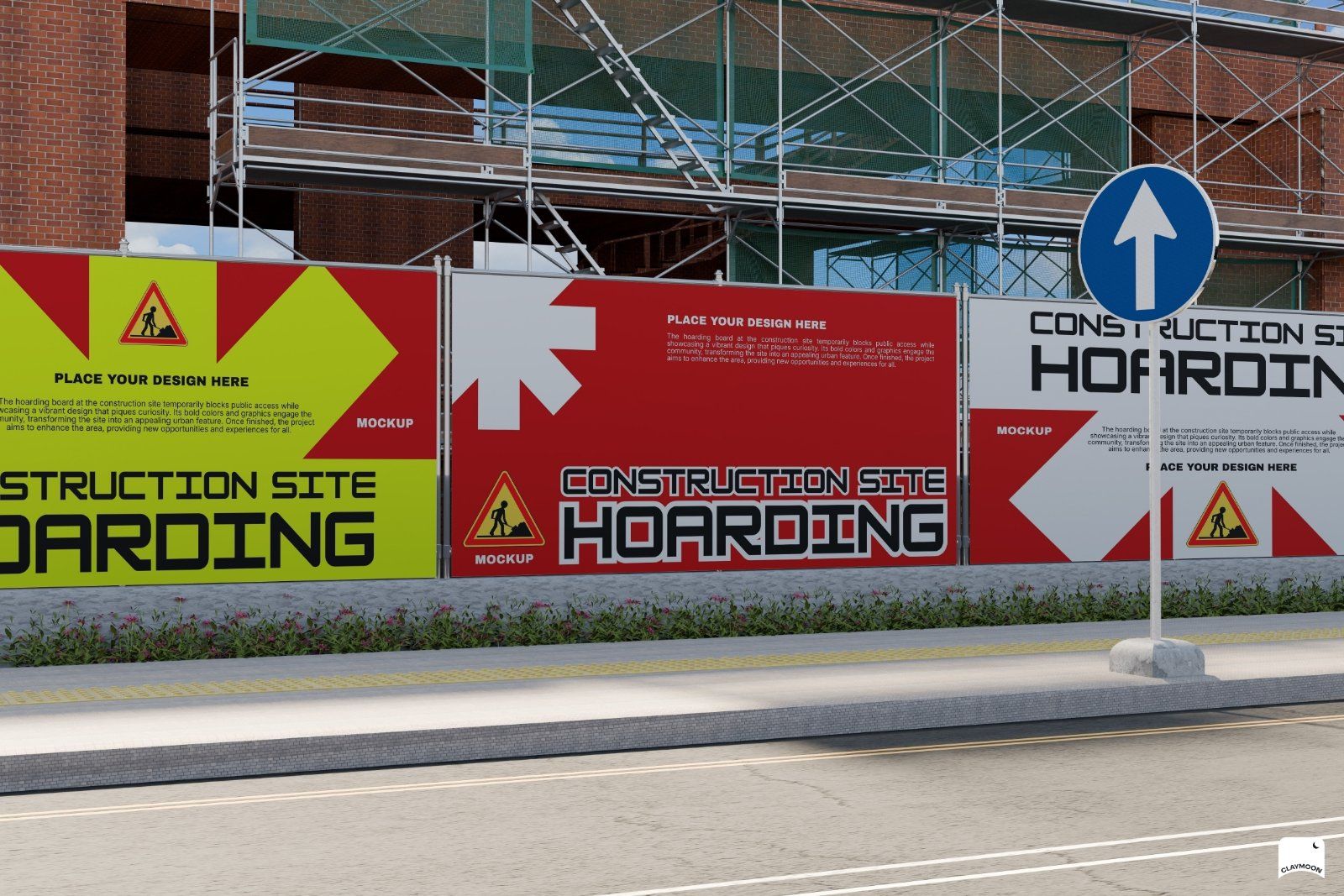Construction Site Hoarding Banner Mockup — image 2
