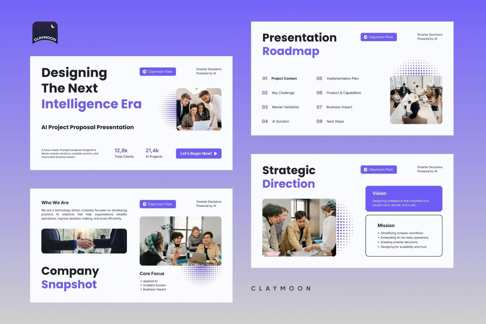 White Purple Modern AI Project Pitch Deck 007 — image 3