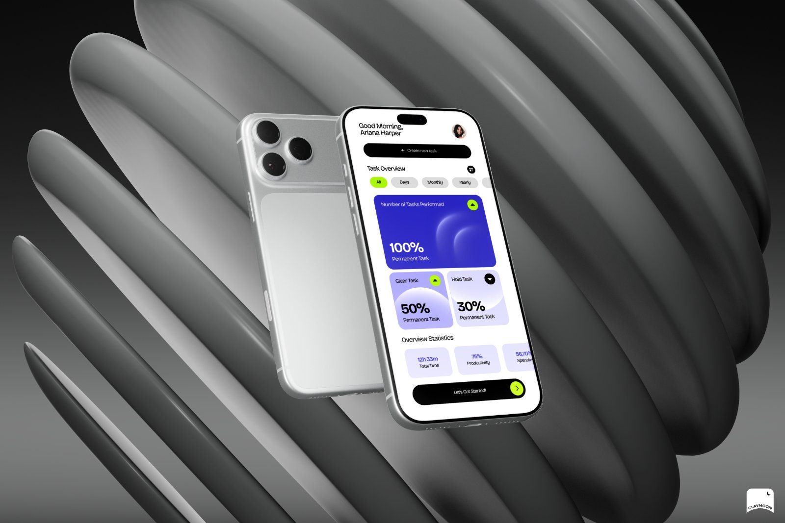 iPhone 18 Pro Mockup Silver — image 2