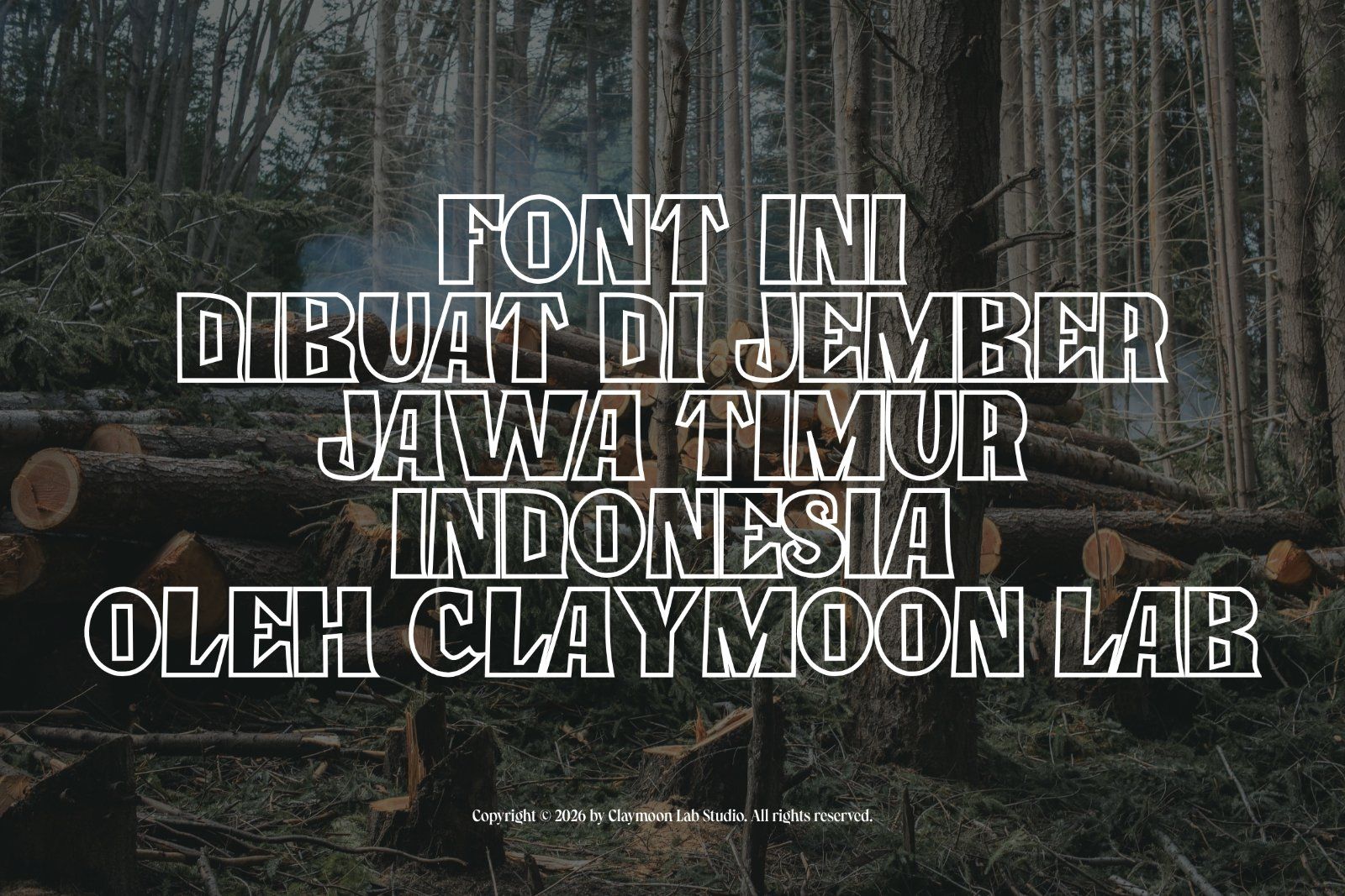 Clay Timber — Heavy Blocky Display Typeface — image 3