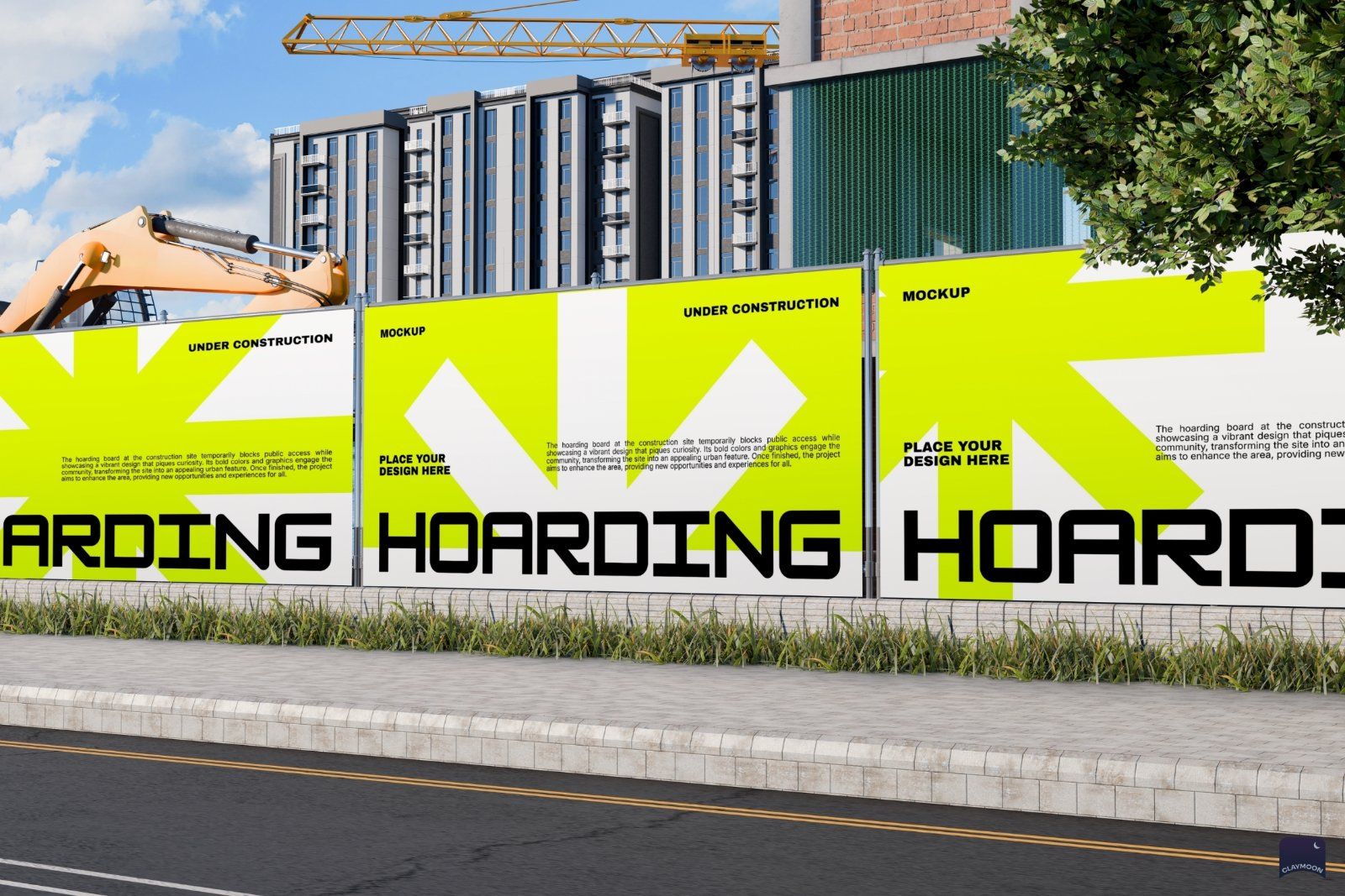 Construction Hoarding Banner Mockup — image 3