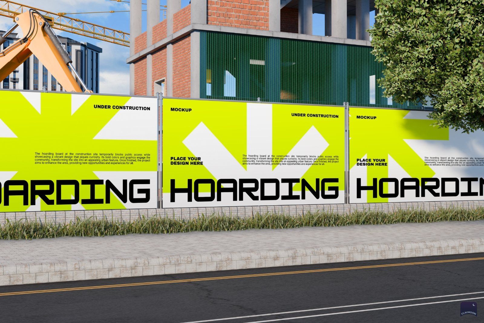 Construction Hoarding Banner Mockup — image 4