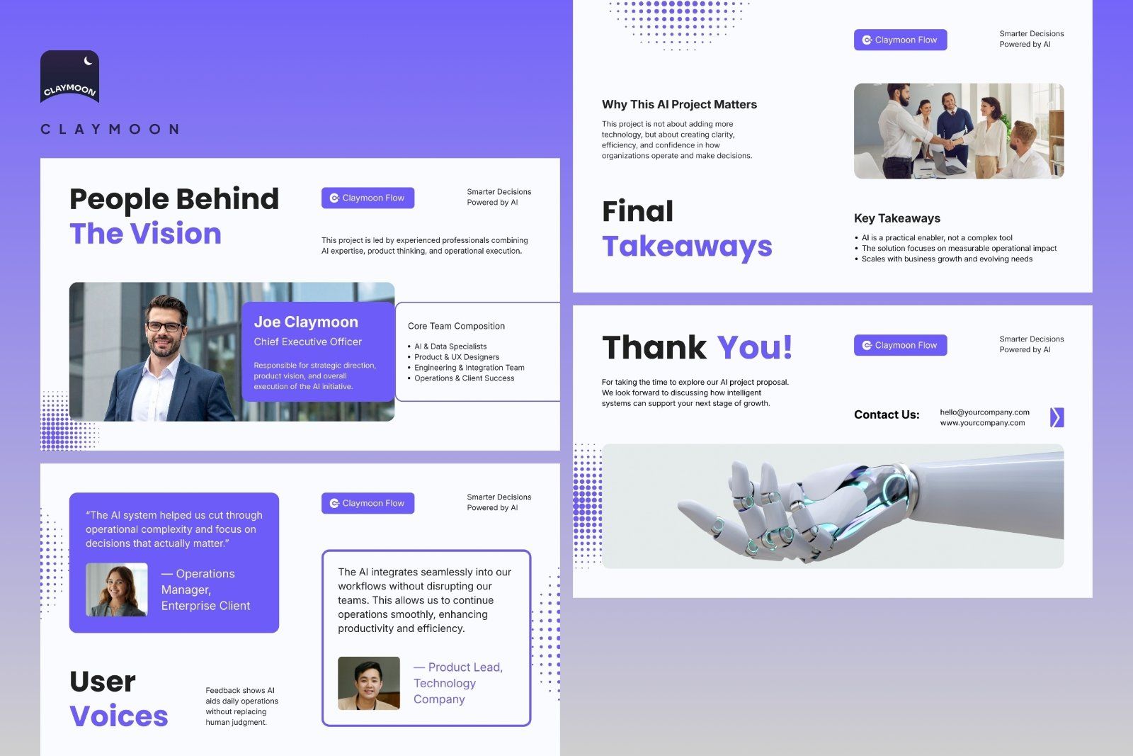 White Purple Modern AI Project Pitch Deck 007 — image 7