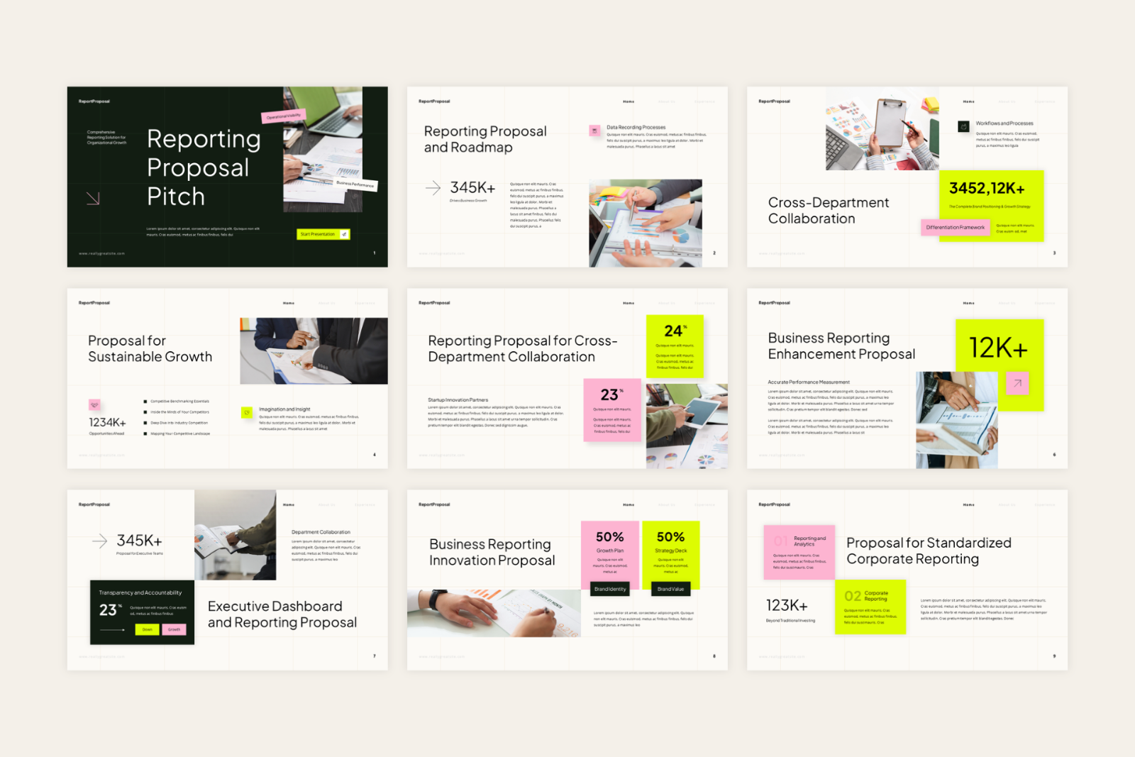 Reporting Proposal Pitch Deck Presentation — image 2