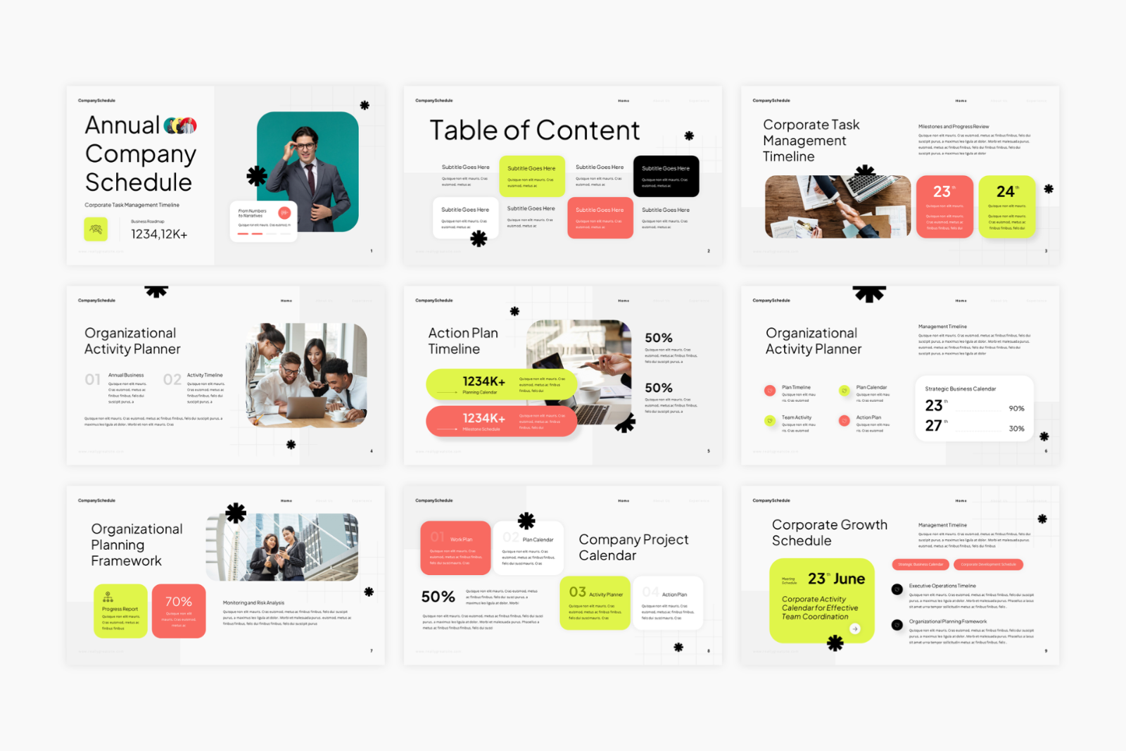 Company Schedule Presentation — image 2