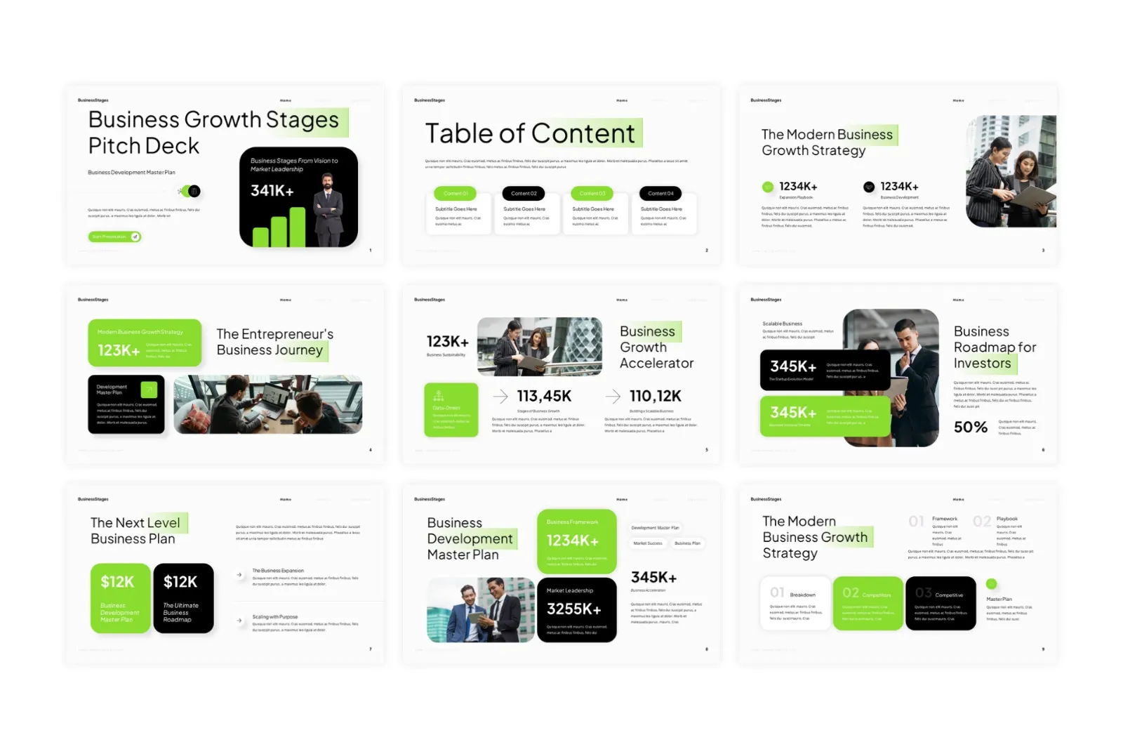 Business Stages Pitch Deck — image 2
