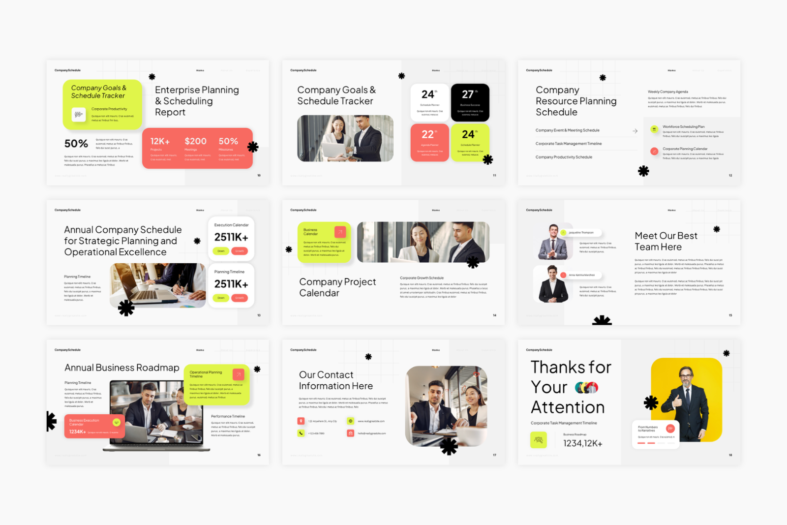Company Schedule Presentation — image 3