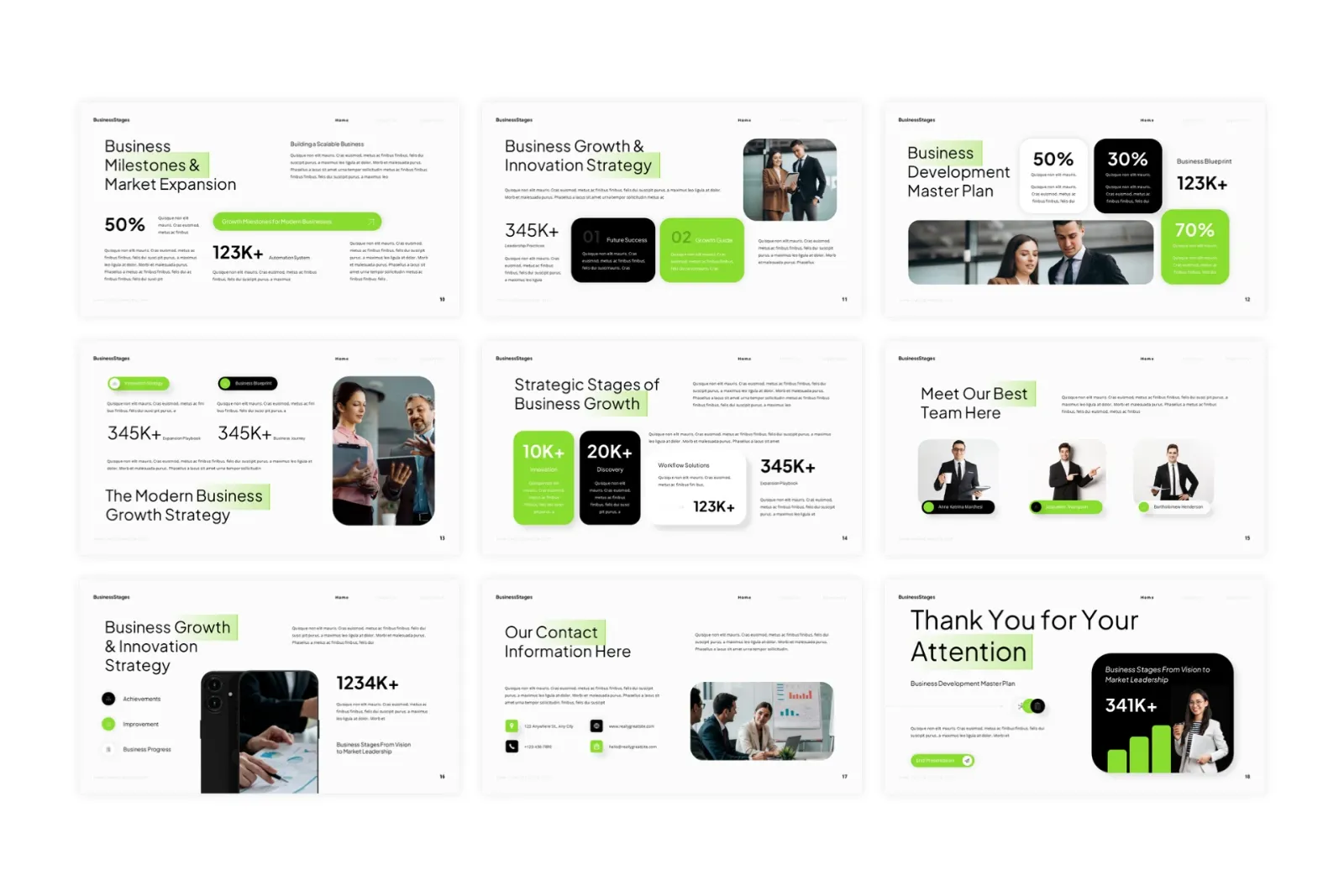 Business Stages Pitch Deck — image 3