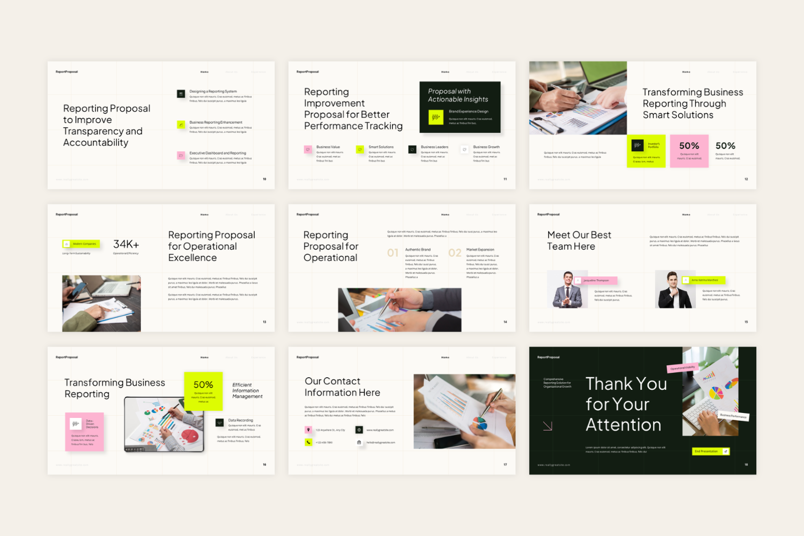 Reporting Proposal Pitch Deck Presentation — image 3