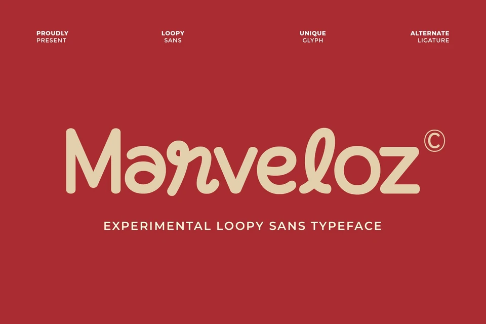 Marveloz - Experimental Sans Font