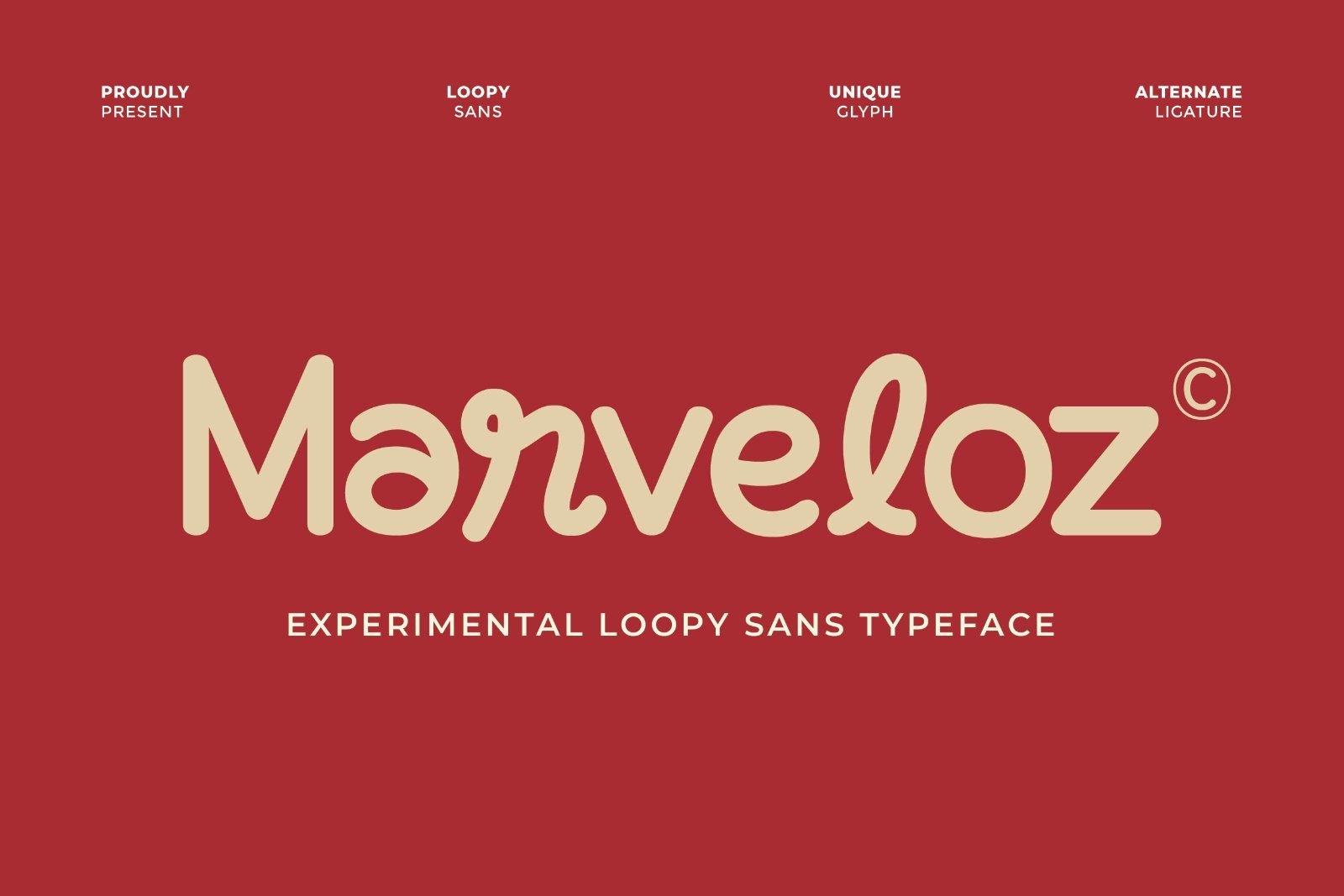 Marveloz - Experimental Sans Font — image 1