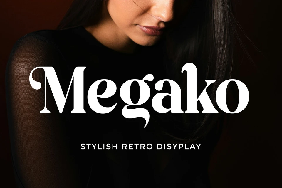 Megako - Stylish Retro Display Font