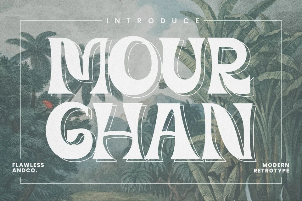 Mourghan - Retro Display Font