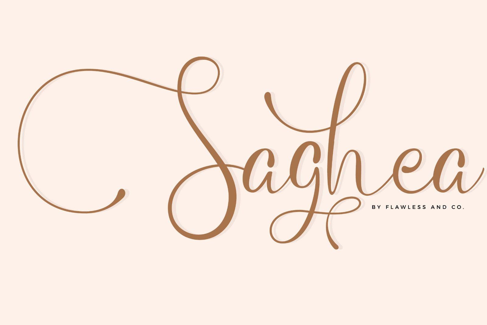 Saghea - Elegant Handwritten Font — image 1