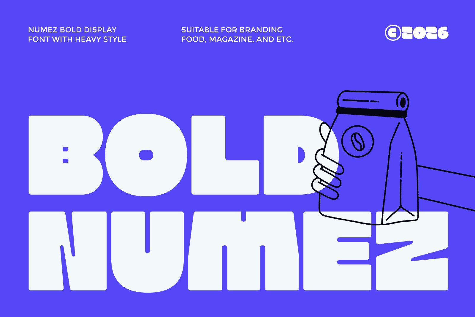 Numez - Bold Display Font — image 1