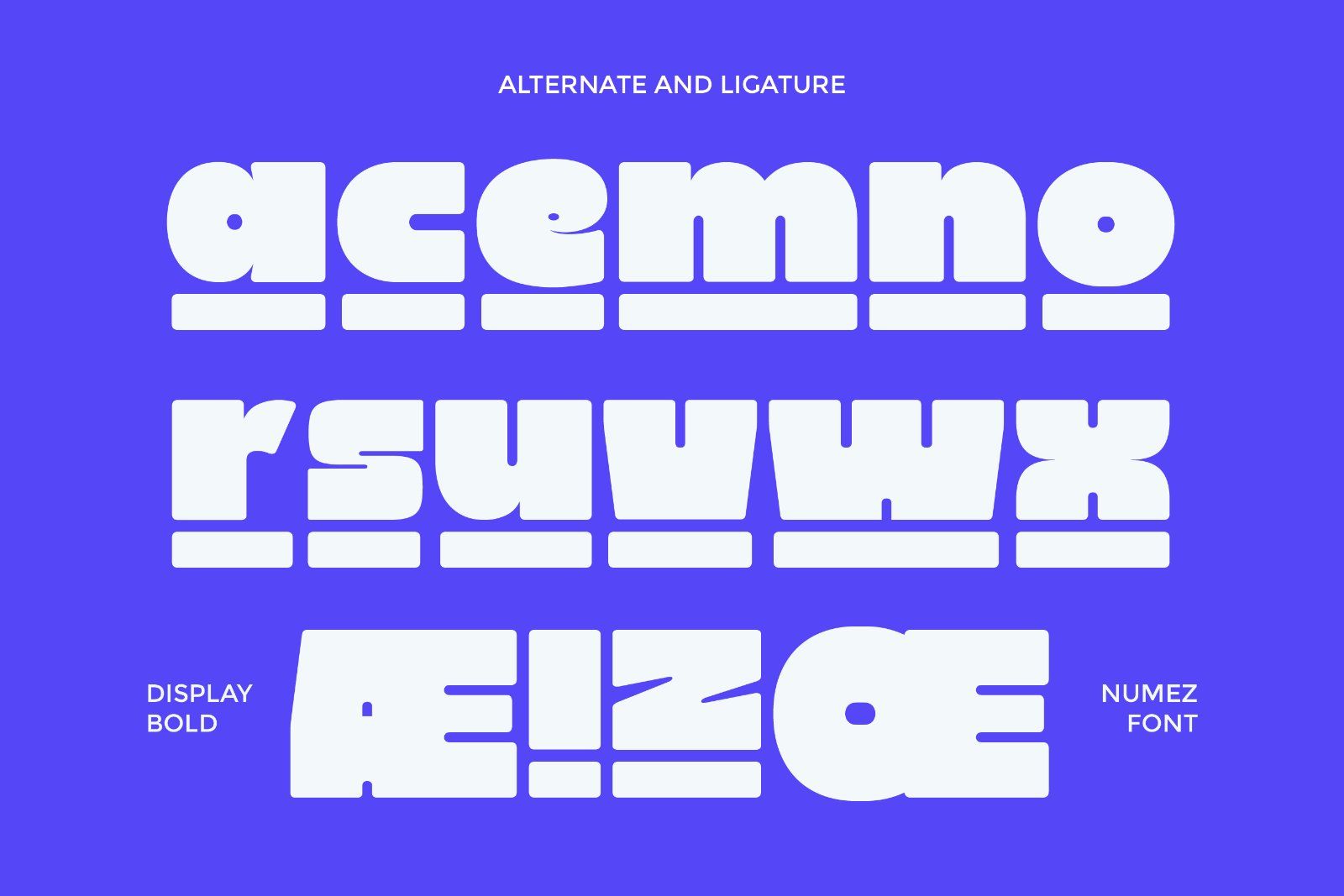 Numez - Bold Display Font — image 9
