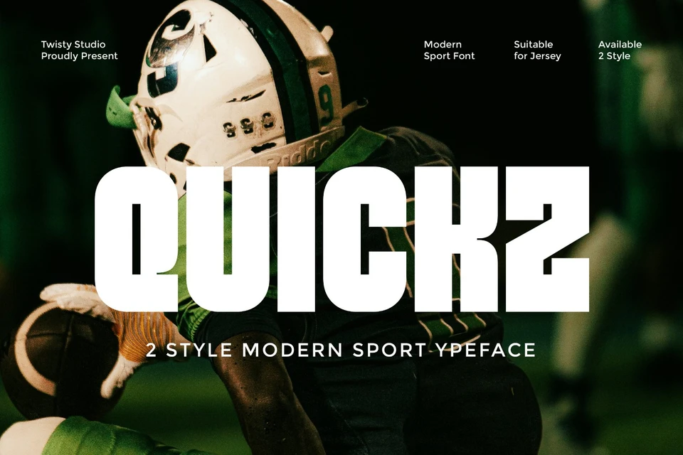Quickz - Modern Sport Display Font