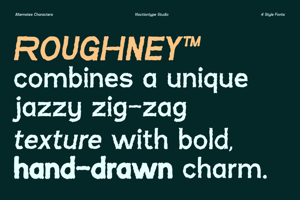 VT Roughney – Handdrawn Font — image 2