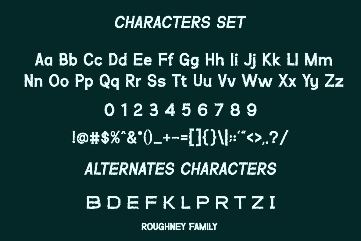 VT Roughney – Handdrawn Font — image 7