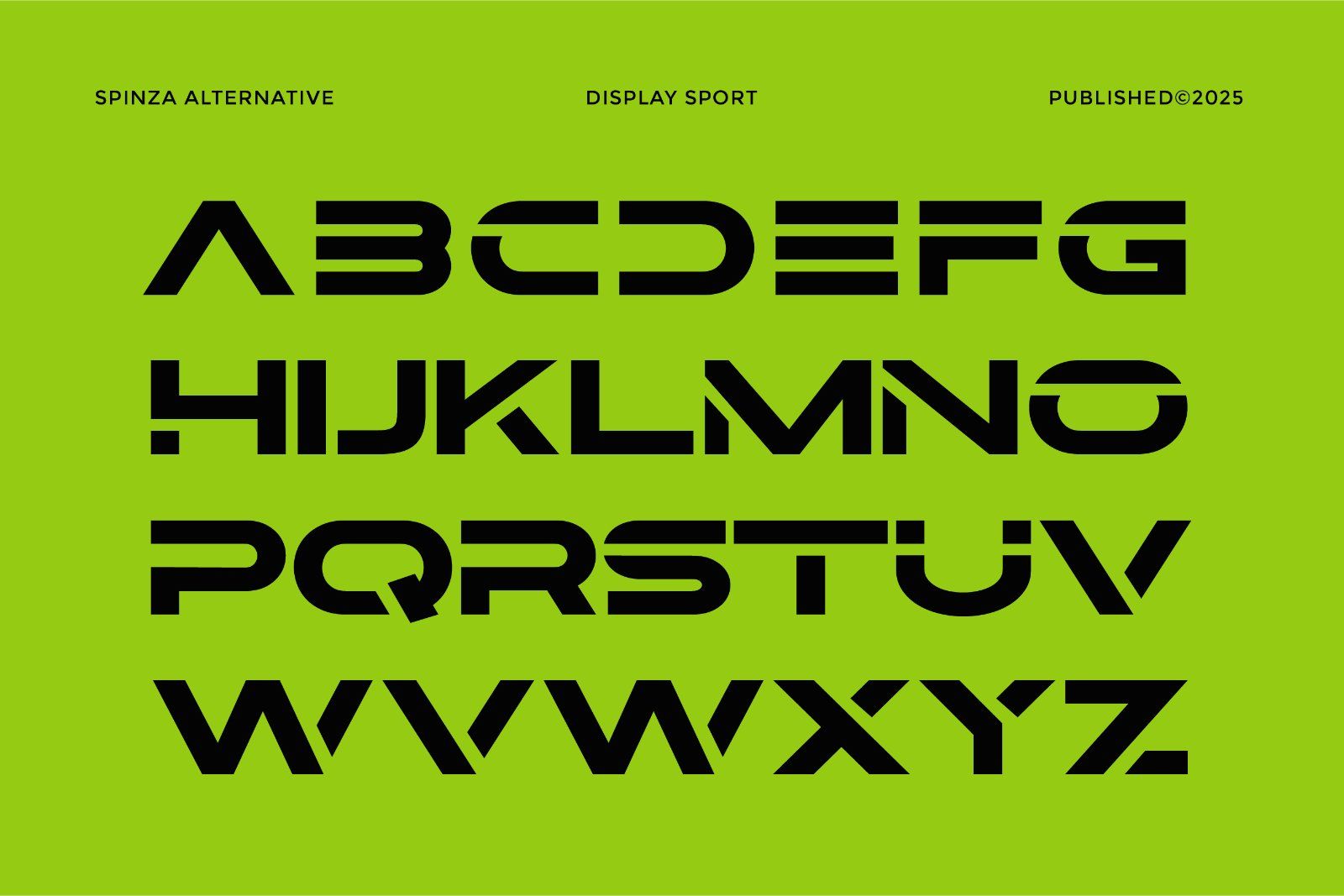 Spinza - Sport Display Font — image 8
