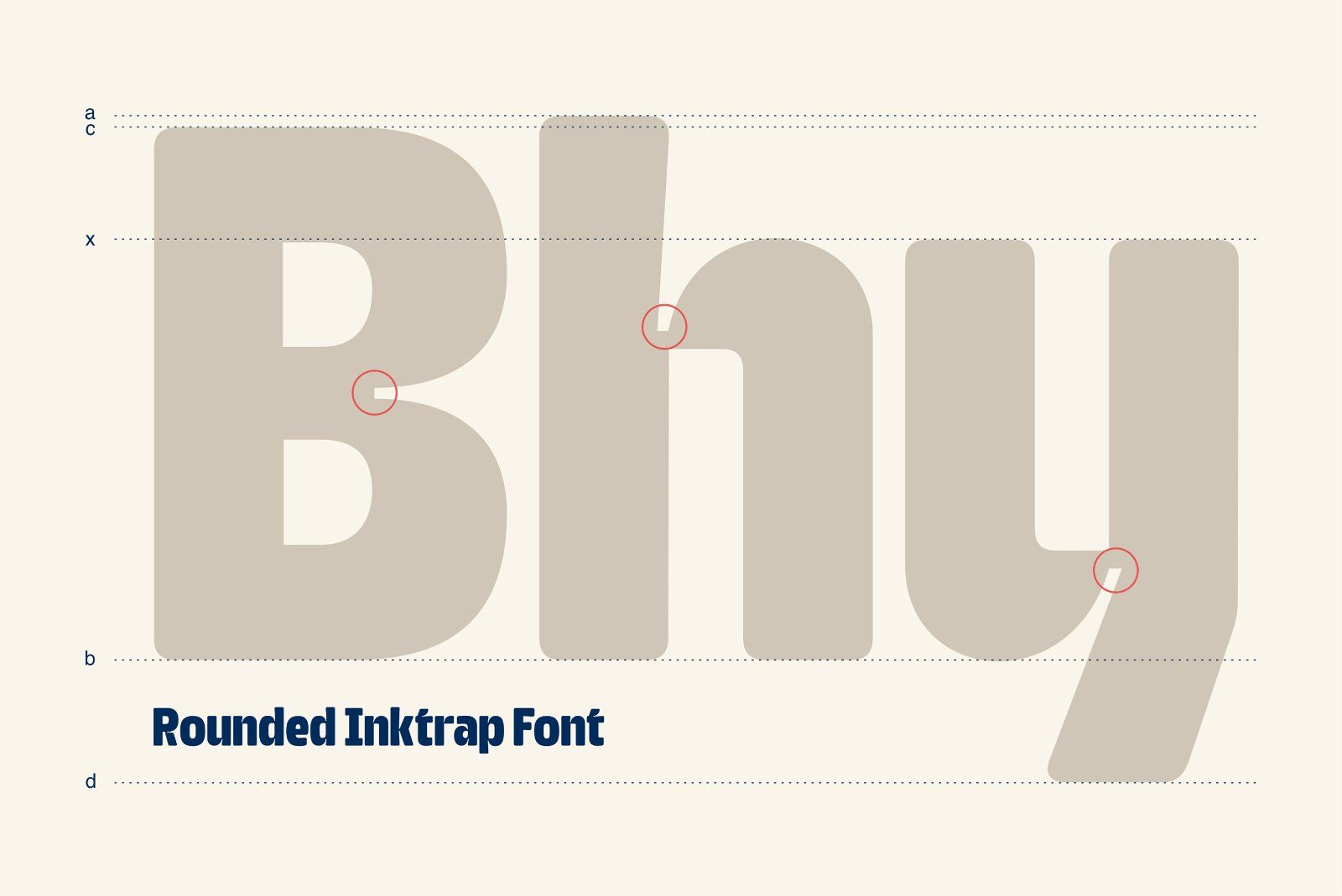 Quarty - Rounded Inktrap Font — image 2