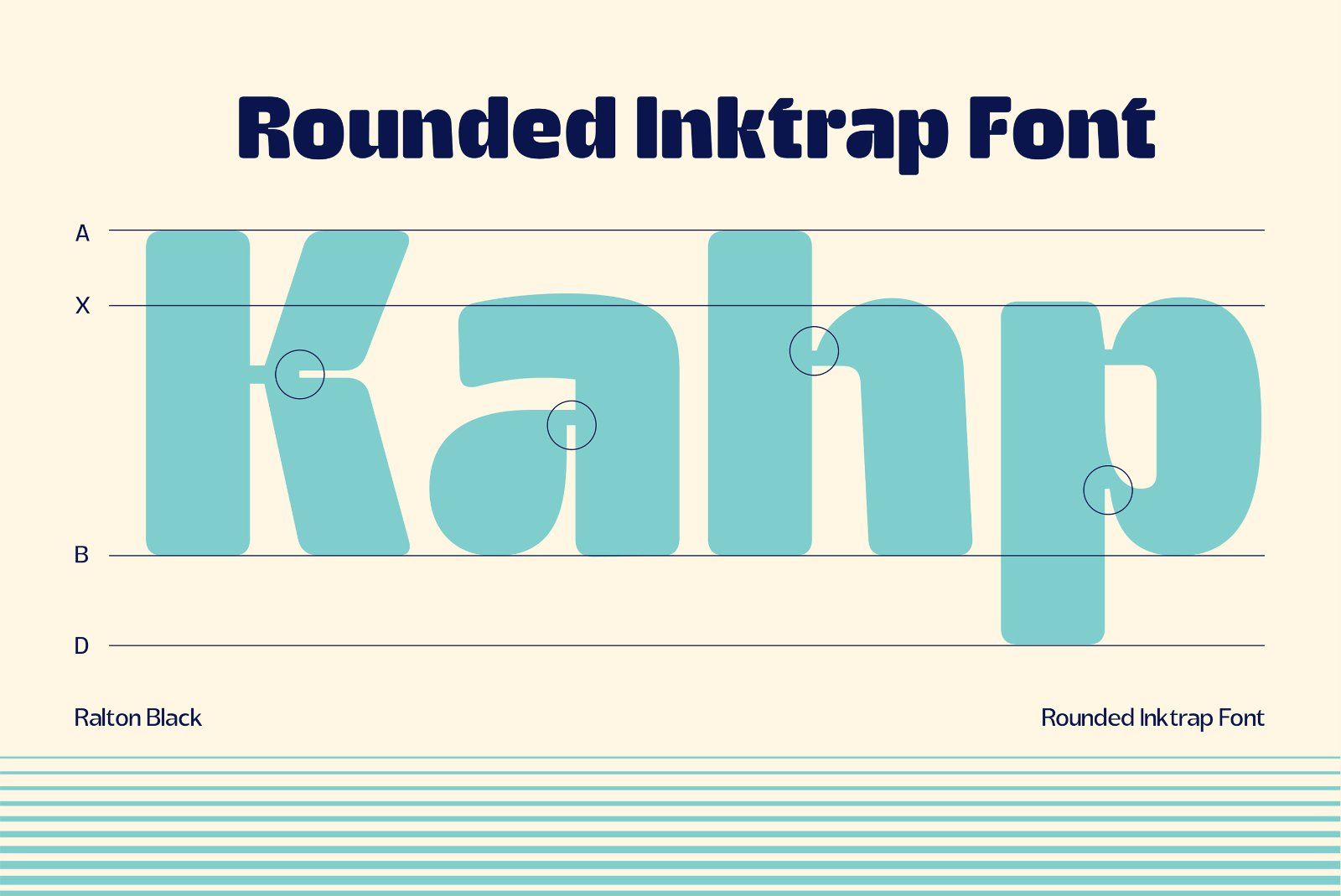 Ralton - Rounded Inktrap Font — image 2