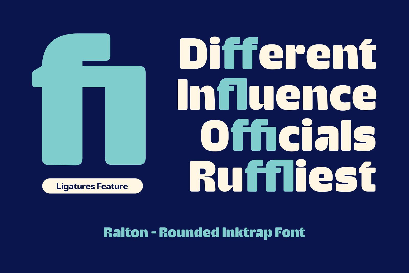 Ralton - Rounded Inktrap Font — image 7