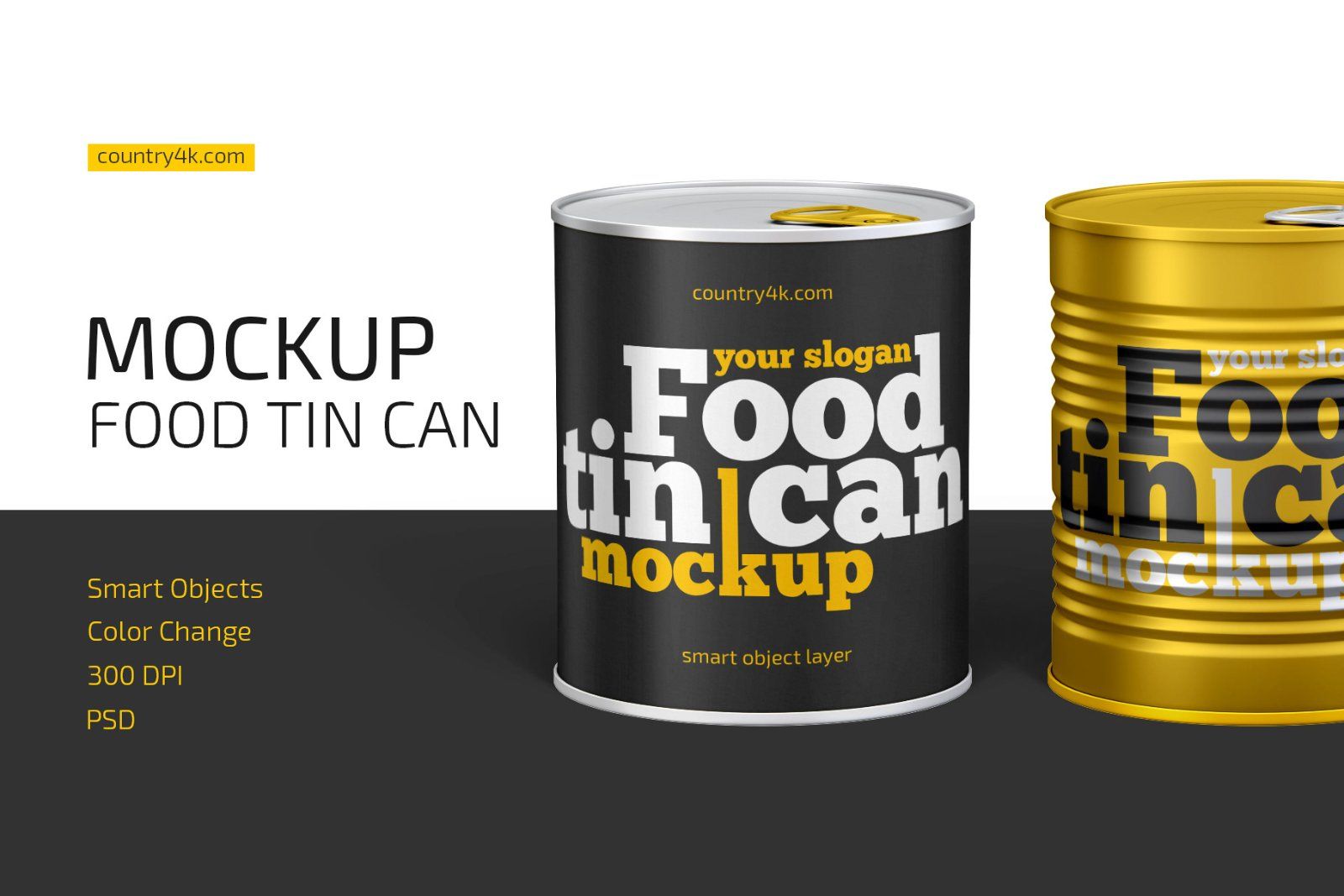 Food Tin Can Mockup — image 1