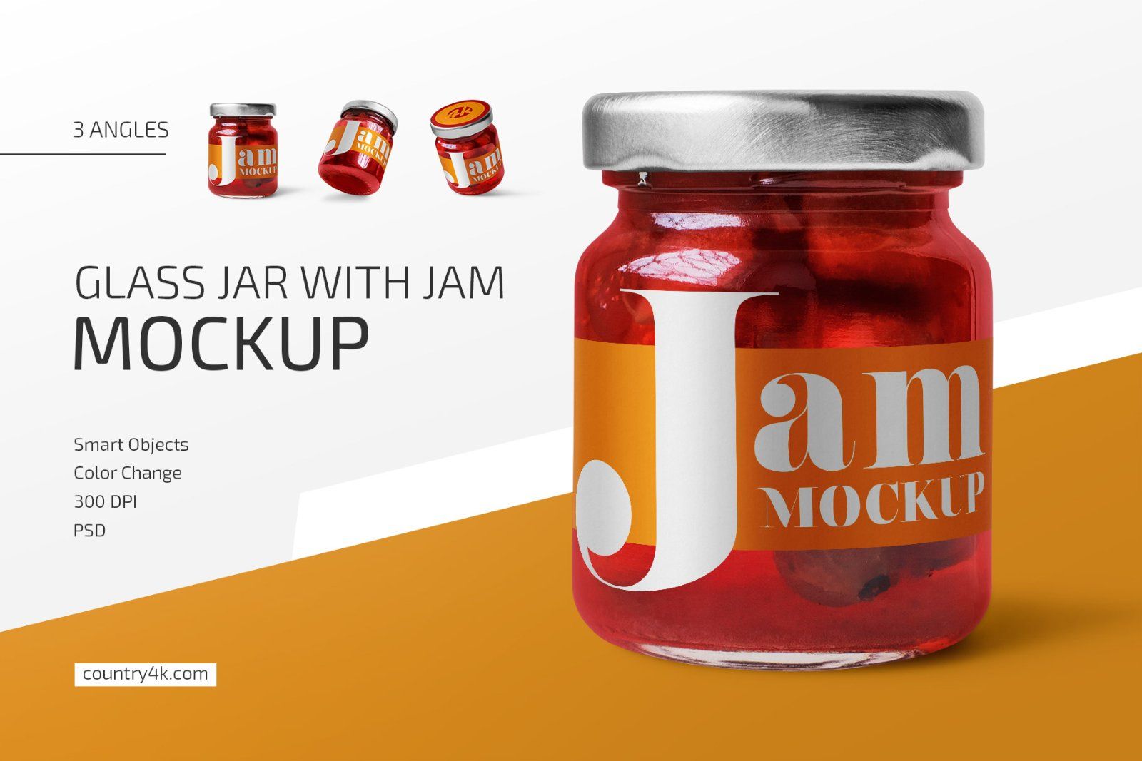 Glass Jar with Jam Mockup Set — image 1