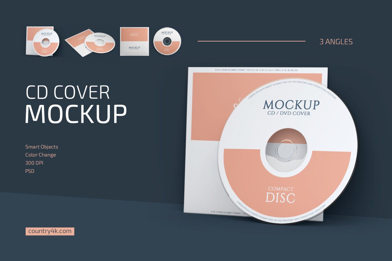 CD Cover Mockup Set — image 1