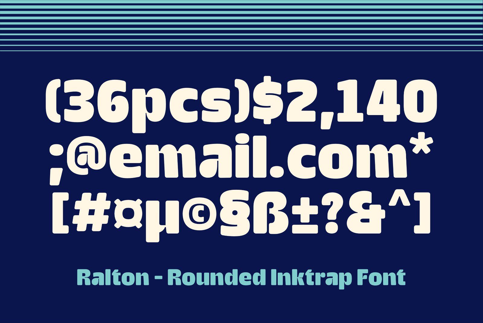 Ralton - Rounded Inktrap Font — image 13