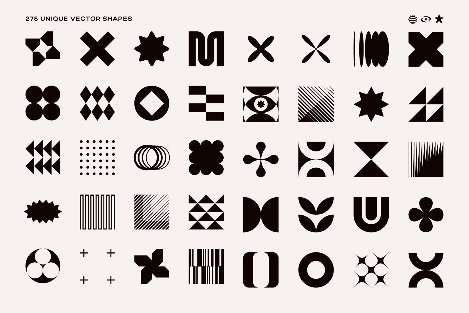 275 Modern Geometric Vector Elements